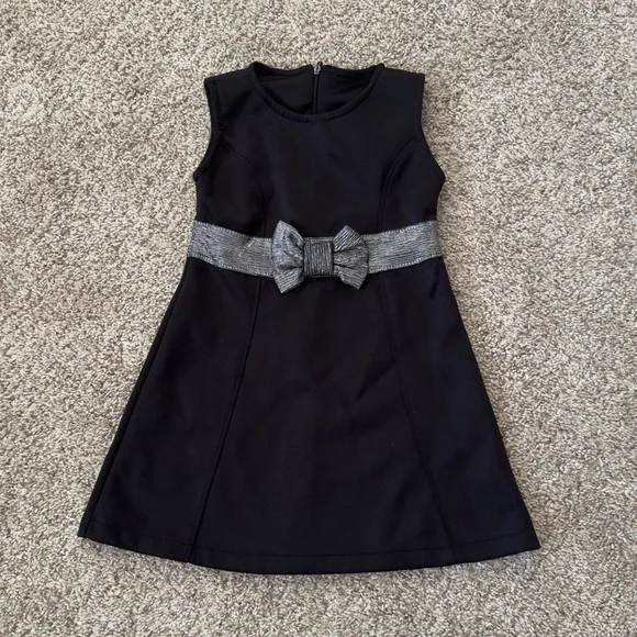 2t black dress Florence Eiseman Black Velvet Toddler Girls Dress 2T – llbd shop main image 0